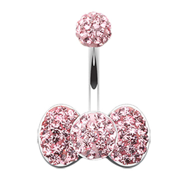 Motleys™ Bow Tie Aficionado Belly Bar - Fixed (non-dangle) Belly Bar. Navel Rings Australia.
