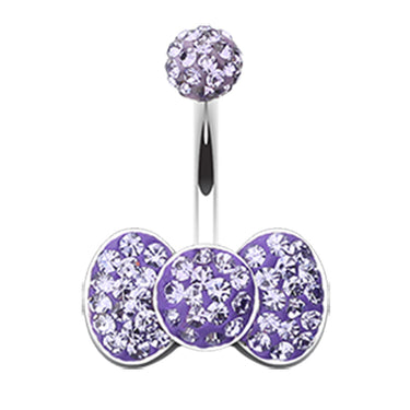 Motleys™ Bow Tie Aficionado Belly Bar - Fixed (non-dangle) Belly Bar. Navel Rings Australia.