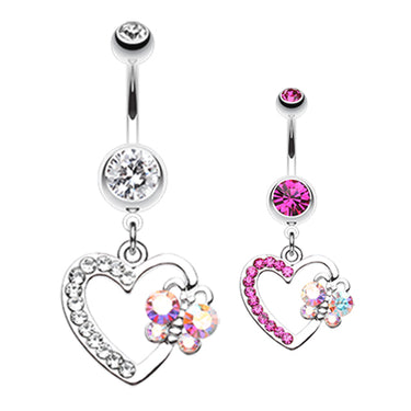 Butterfly Romance Belly Button Ring - Dangling Belly Ring. Navel Rings Australia.