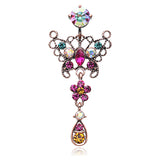 Candy Bohéme Reverse Butterfly Belly Ring - Reverse Top Down Belly Ring. Navel Rings Australia.