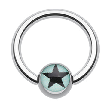 Galactic Star Captive Belly Rings - Captive Belly Ring. Navel Rings Australia.