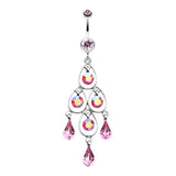 The LaDeDa Belly Chandelier - Dangling Belly Ring. Navel Rings Australia.
