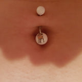 Cartoon Christmas Belly Button Rings - Basic Curved Barbell. Navel Rings Australia.