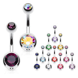 Classique Gem Bananabell Belly Bars - Basic Curved Barbell. Navel Rings Australia.