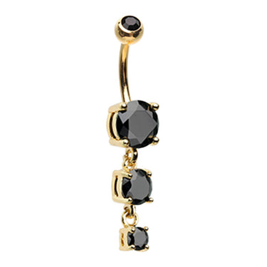 Classic Gem Journey Navel Ring - Dangling Belly Ring. Navel Rings Australia.