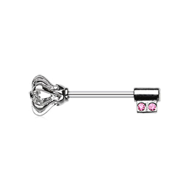 Royal Crown Key Nipple Barbell Ring - Nipple Ring. Navel Rings Australia.