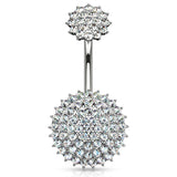 Crowned Motley™ Belly Bar - Fixed (non-dangle) Belly Bar. Navel Rings Australia.