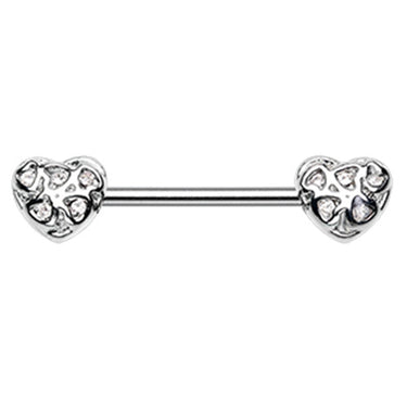 Caged Heart Nipple Body Jewellery - Nipple Ring. Navel Rings Australia.