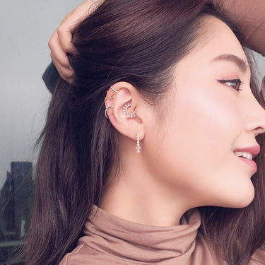 Diamond Eternity Earring by Maria Tash in 18K Gold - Earring. Navel Rings Australia.