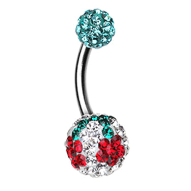 Motleys™ Dainty Daisy Belly Bar - Basic Curved Barbell. Navel Rings Australia.