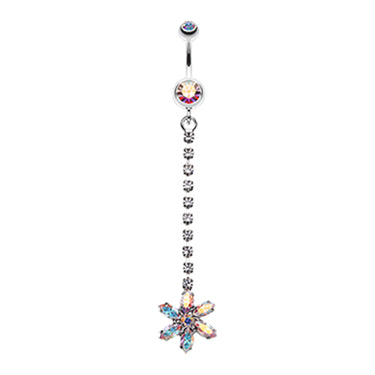 Zarina's Lo Drop Daisy Belly Ring - Dangling Belly Ring. Navel Rings Australia.