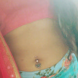Vintage Turquoise Romance Belly Ring - Dangling Belly Ring. Navel Rings Australia.