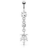 Jungle Journey Belly Bar - Dangling Belly Ring. Navel Rings Australia.