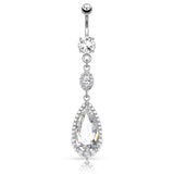 Sydney's Diamond Lust Belly Bar - Dangling Belly Ring. Navel Rings Australia.