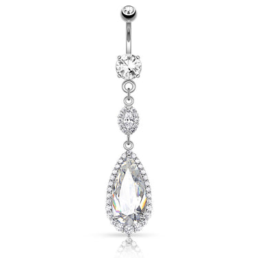 Sydney's Diamond Lust Belly Bar - Dangling Belly Ring. Navel Rings Australia.