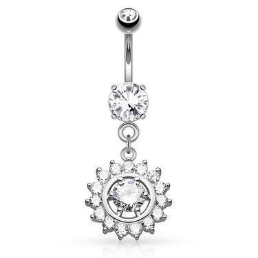 Heritage Circuit Belly Dangle - Dangling Belly Ring. Navel Rings Australia.