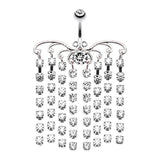 Tribal Chandelier Belly Dangle - Dangling Belly Ring. Navel Rings Australia.