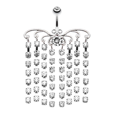 Tribal Chandelier Belly Dangle - Dangling Belly Ring. Navel Rings Australia.
