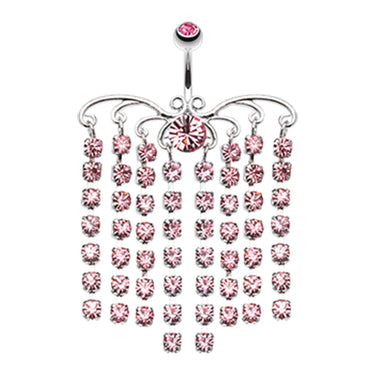 Tribal Chandelier Belly Dangle - Dangling Belly Ring. Navel Rings Australia.