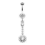 Drop a Glamour Bomb Belly Dangle - Dangling Belly Ring. Navel Rings Australia.