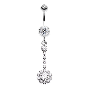 Drop a Glamour Bomb Belly Dangle - Dangling Belly Ring. Navel Rings Australia.