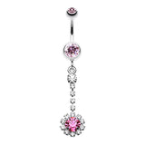 Drop a Glamour Bomb Belly Dangle - Dangling Belly Ring. Navel Rings Australia.