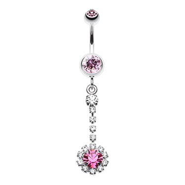 Drop a Glamour Bomb Belly Dangle - Dangling Belly Ring. Navel Rings Australia.
