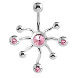 Dermal Inspirations Navel Ring - Fixed (non-dangle) Belly Bar. Navel Rings Australia.