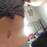 Devilish Me Belly Bar - Fixed (non-dangle) Belly Bar. Navel Rings Australia.