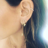 Diamond Eternity Earring by Maria Tash in 18K Gold - Earring. Navel Rings Australia.