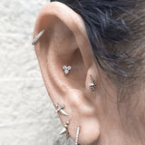Diamond Eternity Earring by Maria Tash in 18K Gold - Earring. Navel Rings Australia.