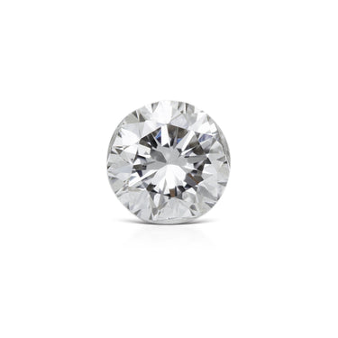 Invisible Set Diamond Threaded Stud Earring by Maria Tash in 18K White Gold. Flat Stud. - Earring. Navel Rings Australia.