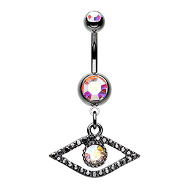 Eye of the Dragon Belly Dangle - Dangling Belly Ring. Navel Rings Australia.