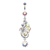 Regal Rush Belly Dangle - Dangling Belly Ring. Navel Rings Australia.