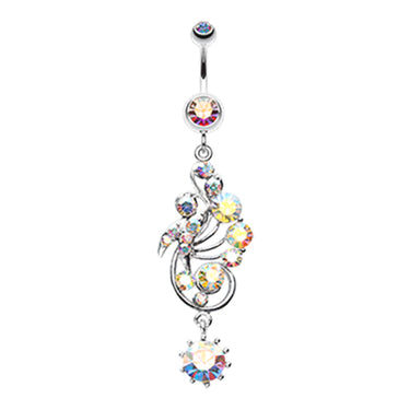 Regal Rush Belly Dangle - Dangling Belly Ring. Navel Rings Australia.