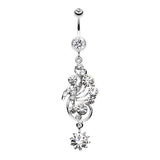 Regal Rush Belly Dangle - Dangling Belly Ring. Navel Rings Australia.