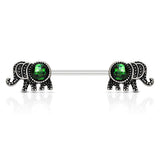 Bellifante Elephant Nipple Barbell - Nipple Ring. Navel Rings Australia.