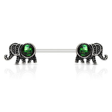 Bellifante Elephant Nipple Barbell - Nipple Ring. Navel Rings Australia.