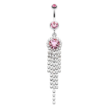The Jewel Circuit Belly Dangle - Dangling Belly Ring. Navel Rings Australia.