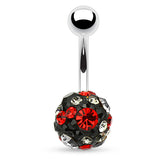 Mega Motley™ Fusion Belly Bars - Basic Curved Barbell. Navel Rings Australia.
