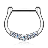 Quinque Septum Ring in 14K White Gold - Septum. Navel Rings Australia.