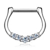Quinque Septum Ring in 14K White Gold