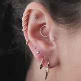 Plain Hoop by Maria Tash in Gold - Earring. Navel Rings Australia.