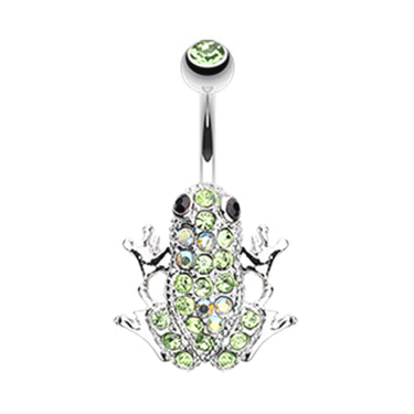 The Amazon Paved Frog Belly Bar - Fixed (non-dangle) Belly Bar. Navel Rings Australia.