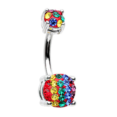 Motley™ of Pride Belly Rings - Basic Curved Barbell. Navel Rings Australia.