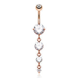 Alessandra Grace Belly Dangle - Dangling Belly Ring. Navel Rings Australia.