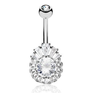 Romanian Empire Belly Bar - Fixed (non-dangle) Belly Bar. Navel Rings Australia.