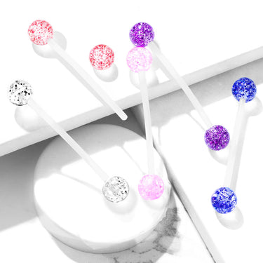 Glitter Babe Duo Ball Pregnancy Belly Ring - Maternity Belly Ring. Navel Rings Australia.