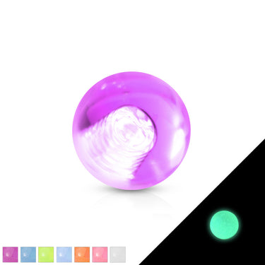 GLOW In The Dark 14g Replacement Balls - Replacement Ball. Navel Rings Australia.