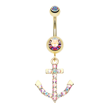 Drop the Anchor Belly Dangle - Dangling Belly Ring. Navel Rings Australia.